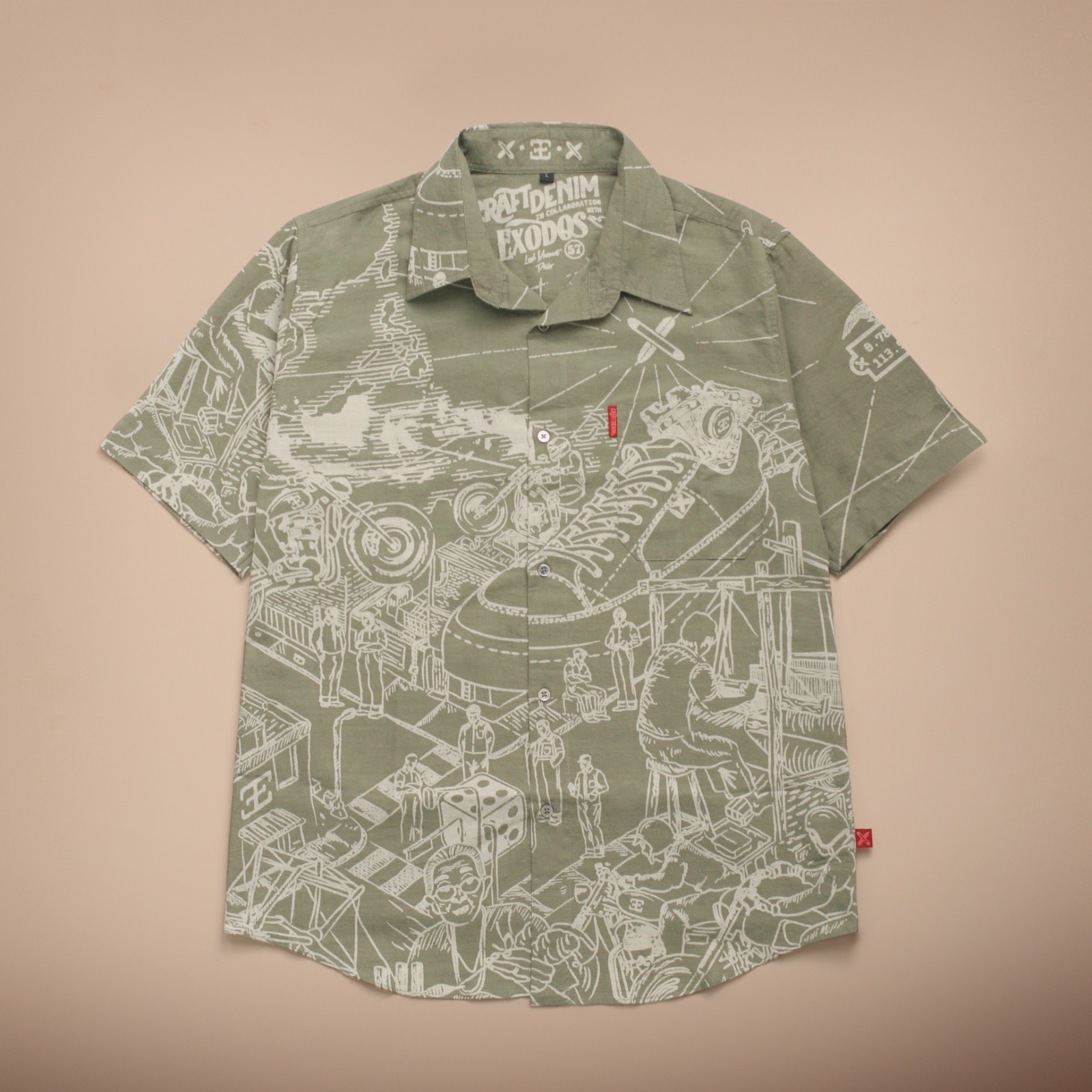 Craftsmen’s Journey Olive Shirt – Short Sleeve | Craftdenim