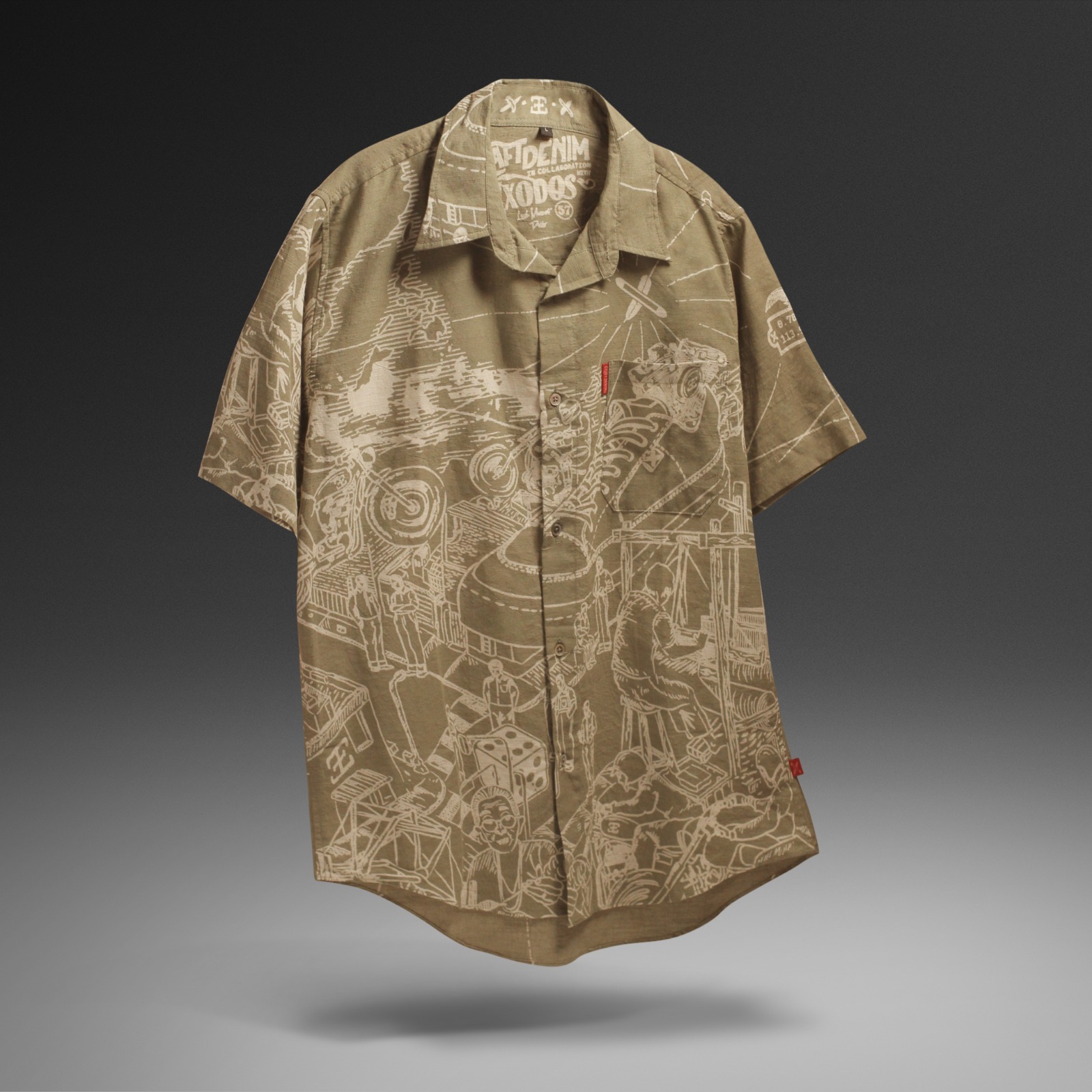 Craftsmen’s Journey Khaki Shirt – Short Sleeve | Craftdenim