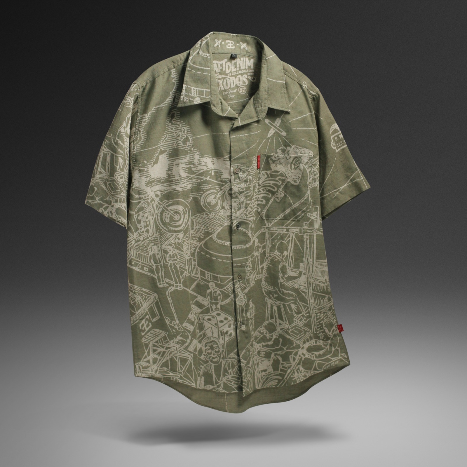 Craftsmen’s Journey Olive Shirt – Short Sleeve | Craftdenim