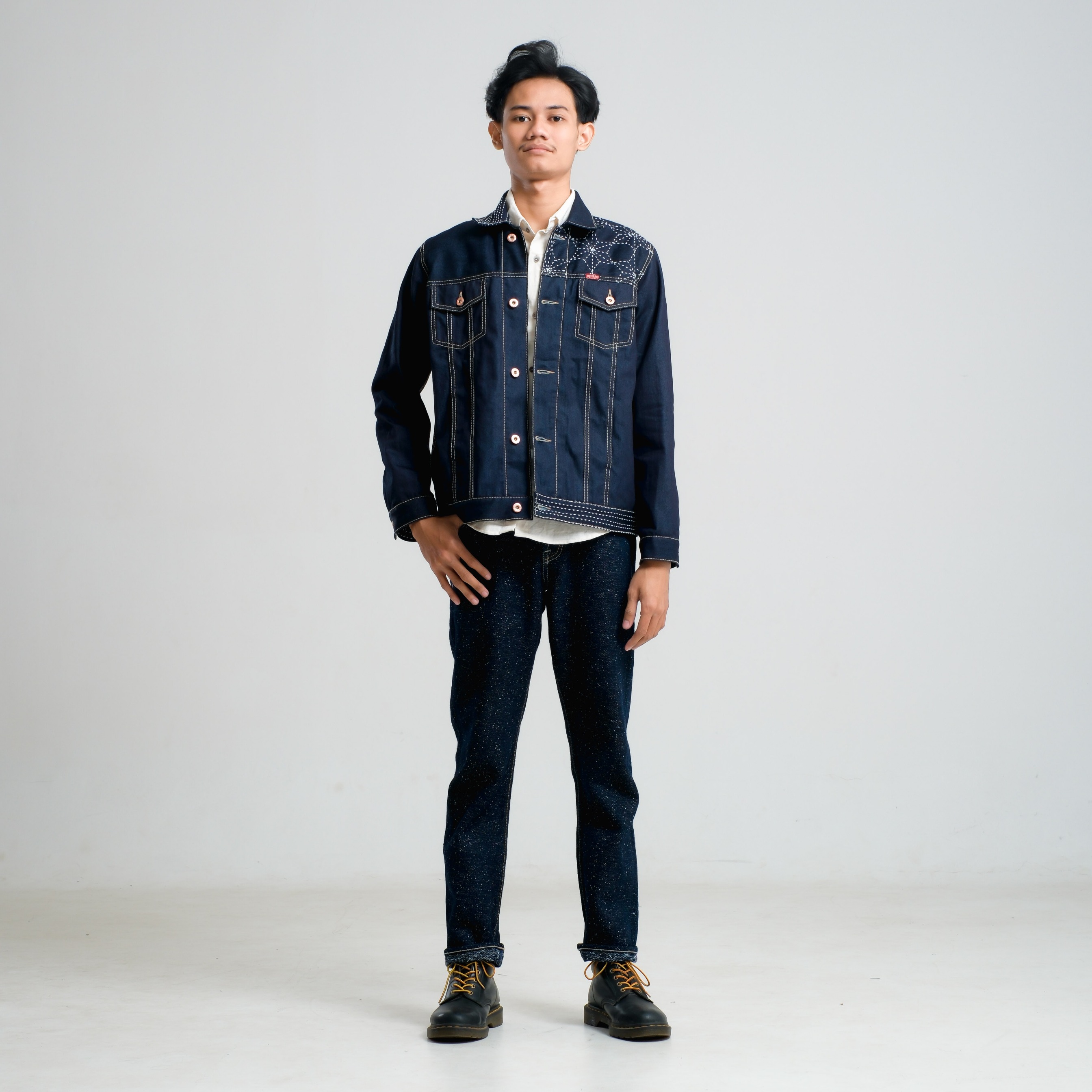 CRAFT DENIM | SASHIKO INDIGO DENIM JACKET