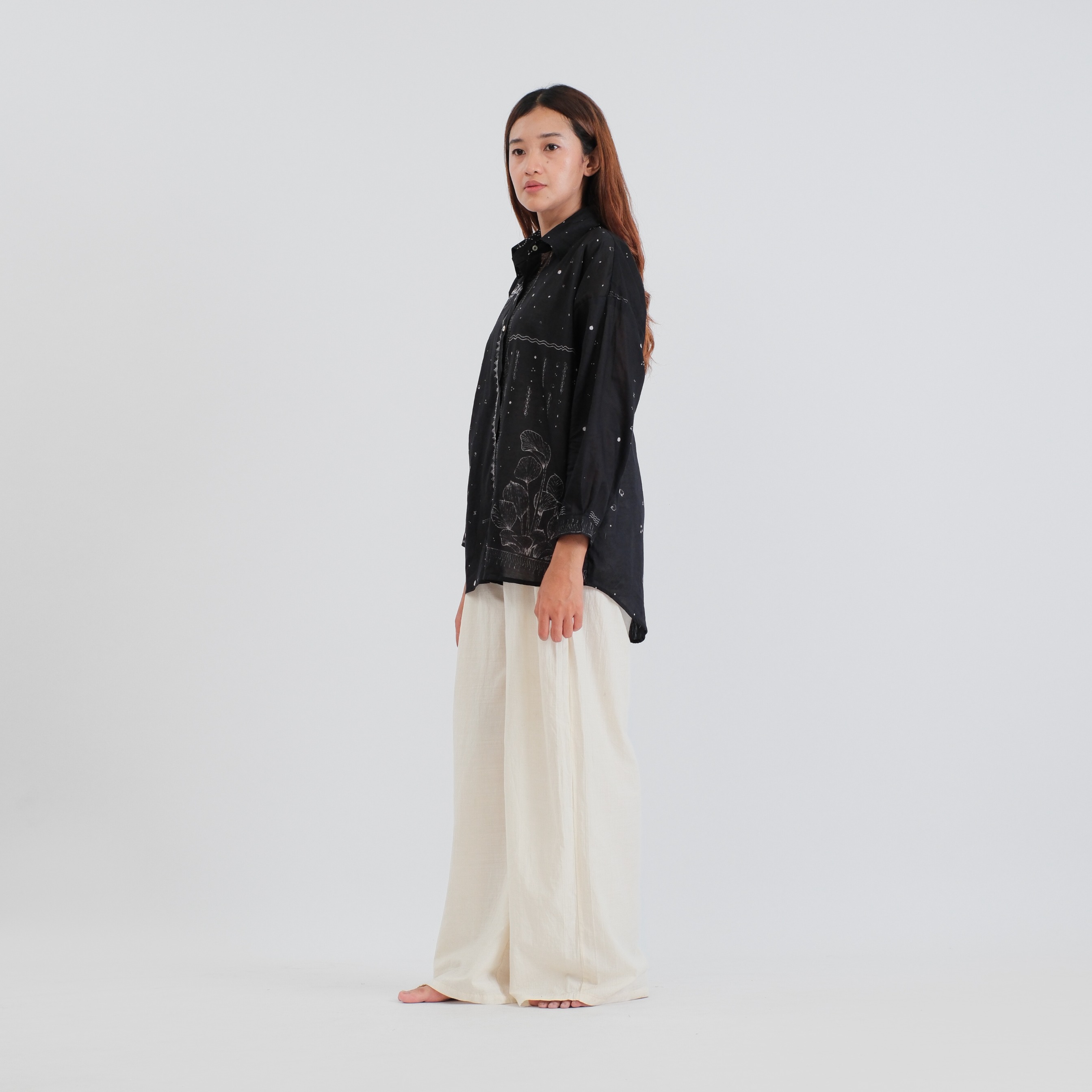SAKA ASTA | BLOUSE ENCENG GONDOG KOMBINASI FOREST OVERSIZE