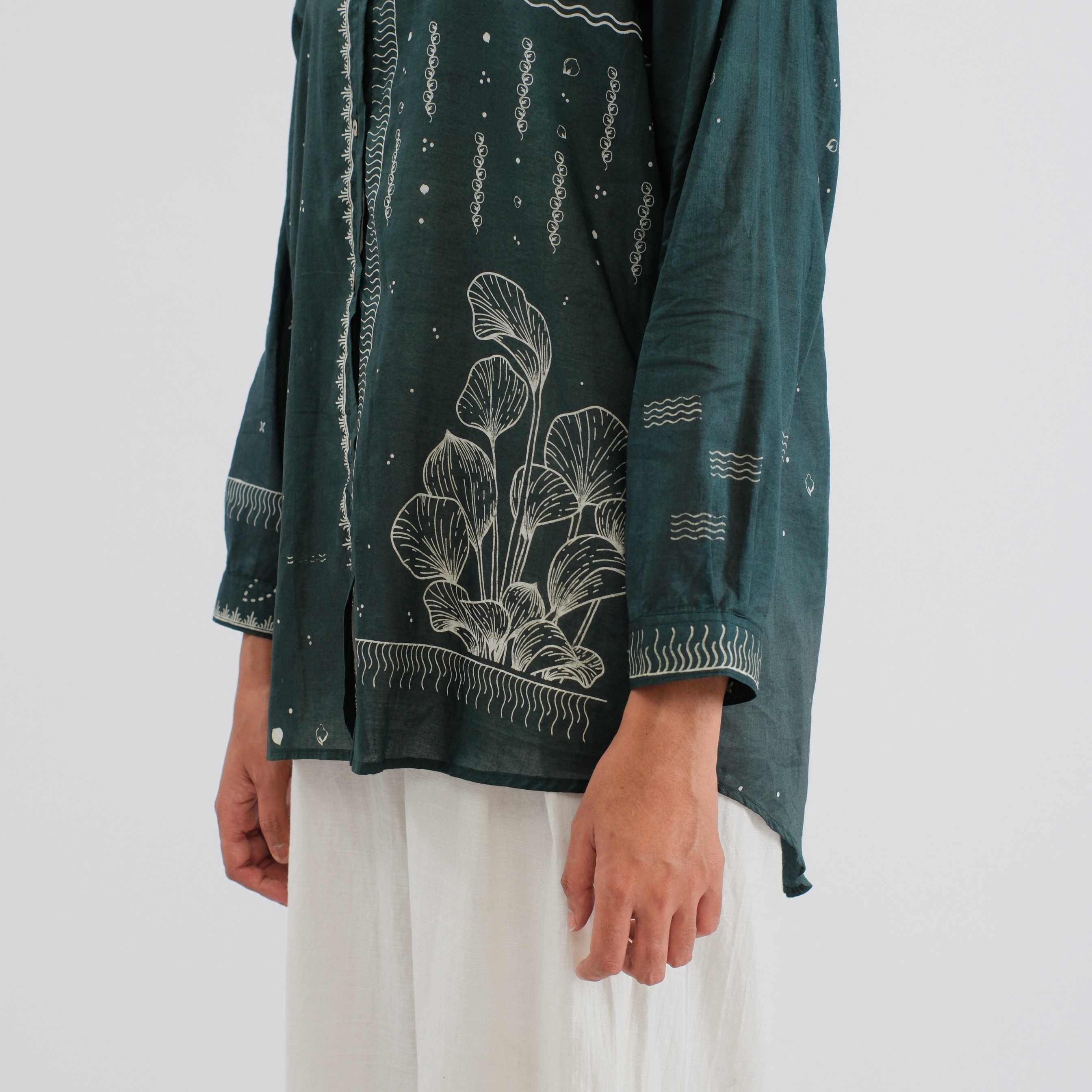 SAKA ASTA | BLOUSE ENCENG GONDOG KOMBINASI FOREST OVERSIZE