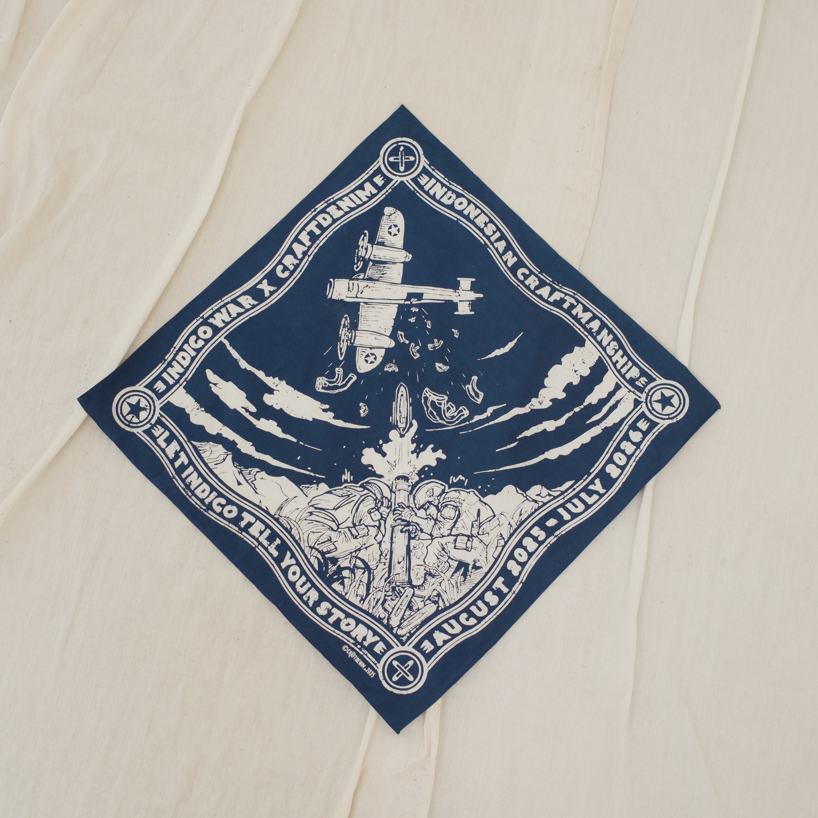 CRAFTDENIM.ID | BANDANA INDIGO WAR