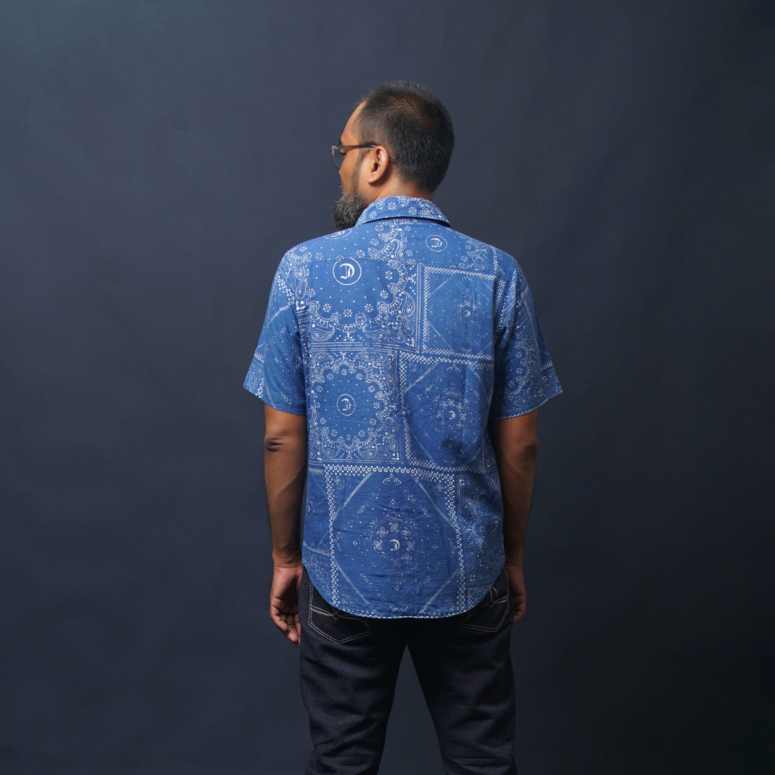 Bandana Indigo Shirt - Short Sleeve | Craft Denim