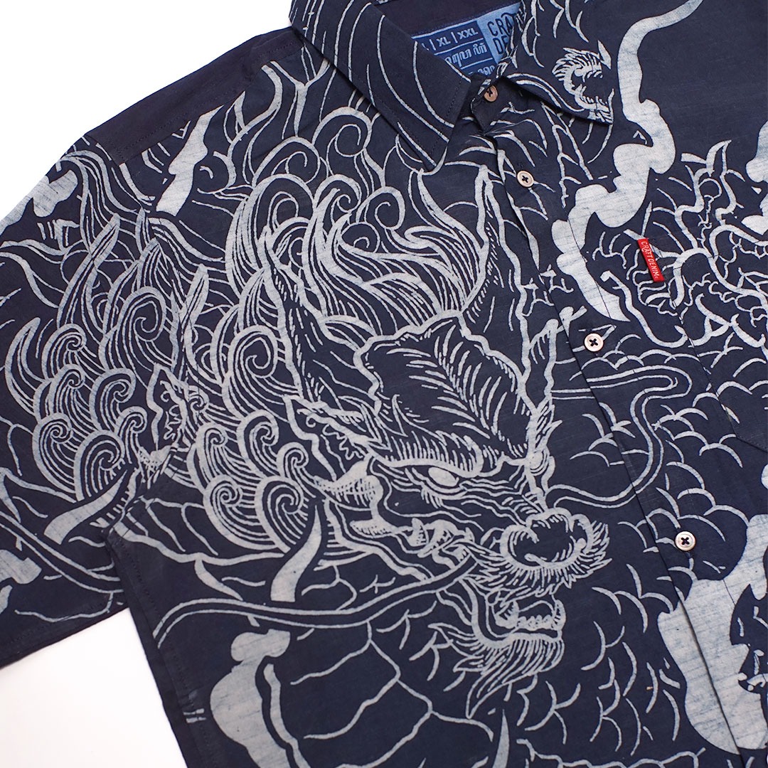 Indigo Dragon Shirt - Short Sleeve | Craft Denim
