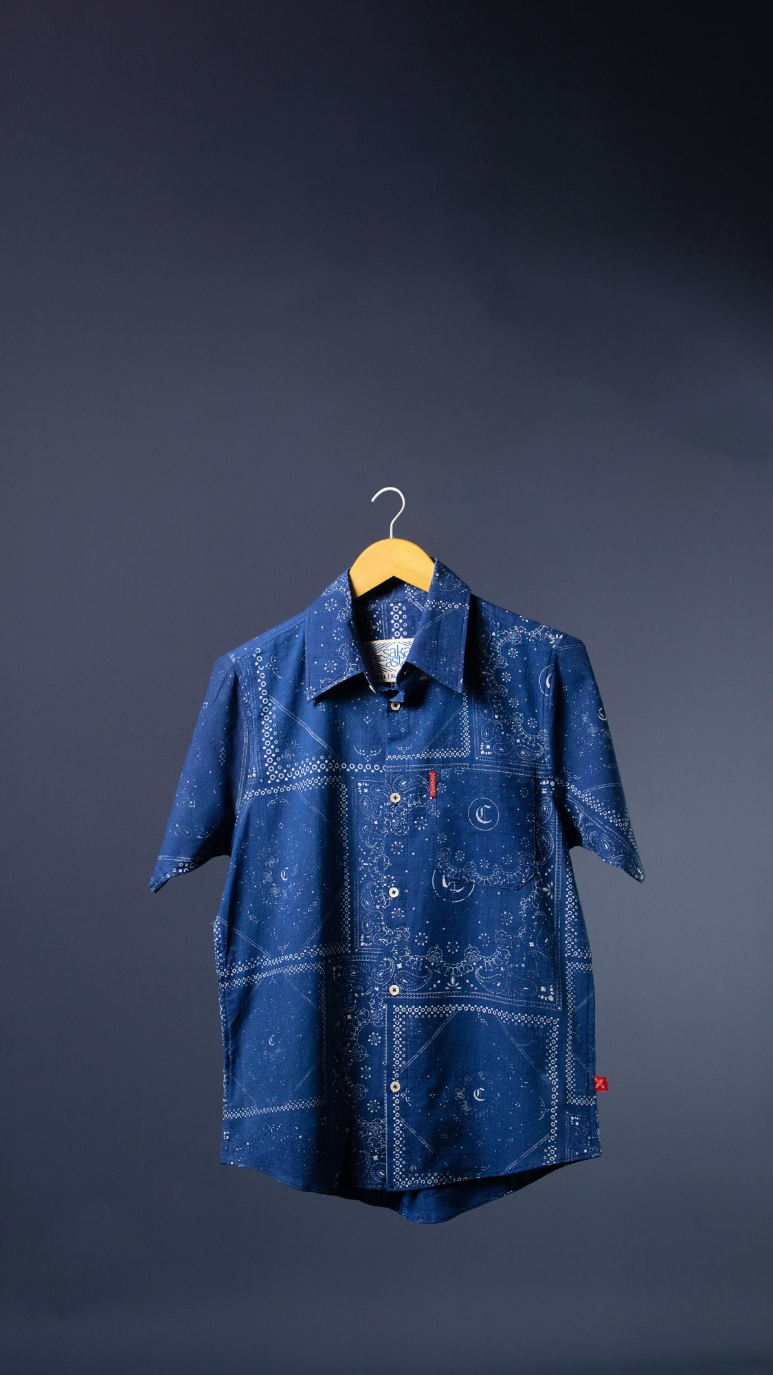 Bandana Indigo Shirt - Short Sleeve | Craft Denim