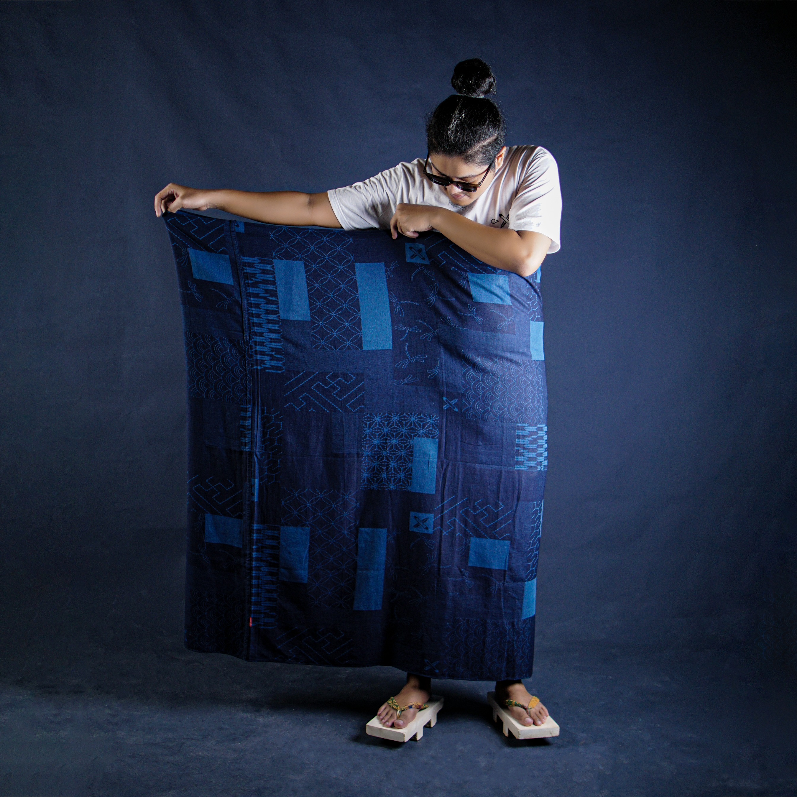 Sashiko Indigo Sarong | Craft Denim