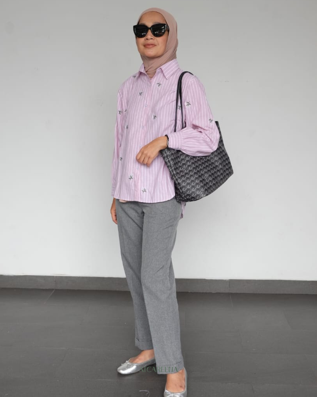 Wendy emboirdery shirt - stripes Shirt