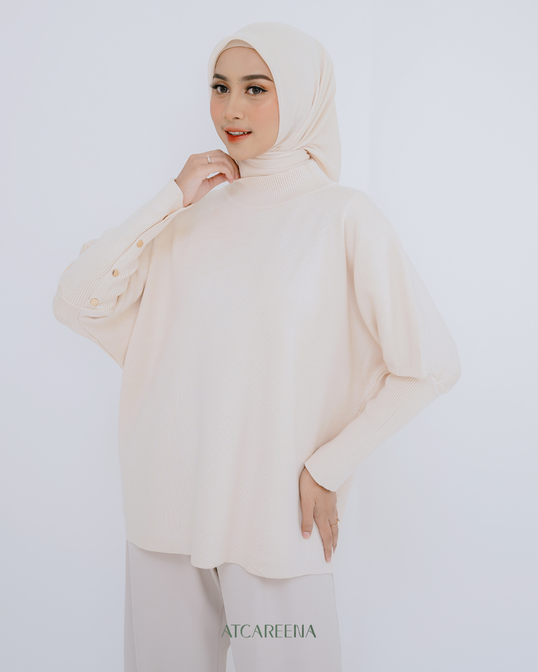 Avina top - top knit - atasan wanita - Kemeja wanita - Blouse wanita - knit wanita
