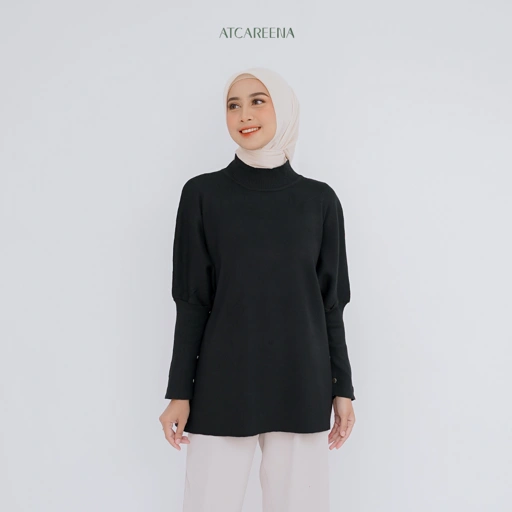 Image of Avina top - top knit - atasan wanita - Kemeja wanita - Blouse wanita - knit wanita