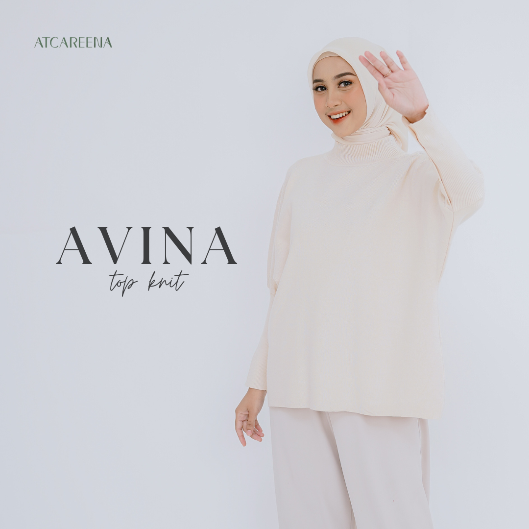 Avina top - top knit - atasan wanita - Kemeja wanita - Blouse wanita - knit wanita