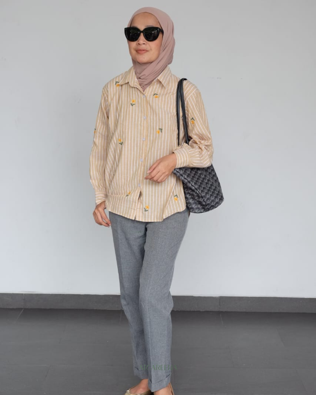 Wendy emboirdery shirt - stripes Shirt
