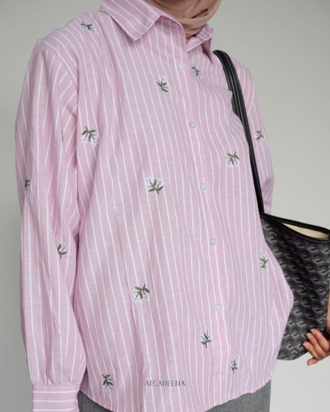 Wendy emboirdery shirt - stripes Shirt