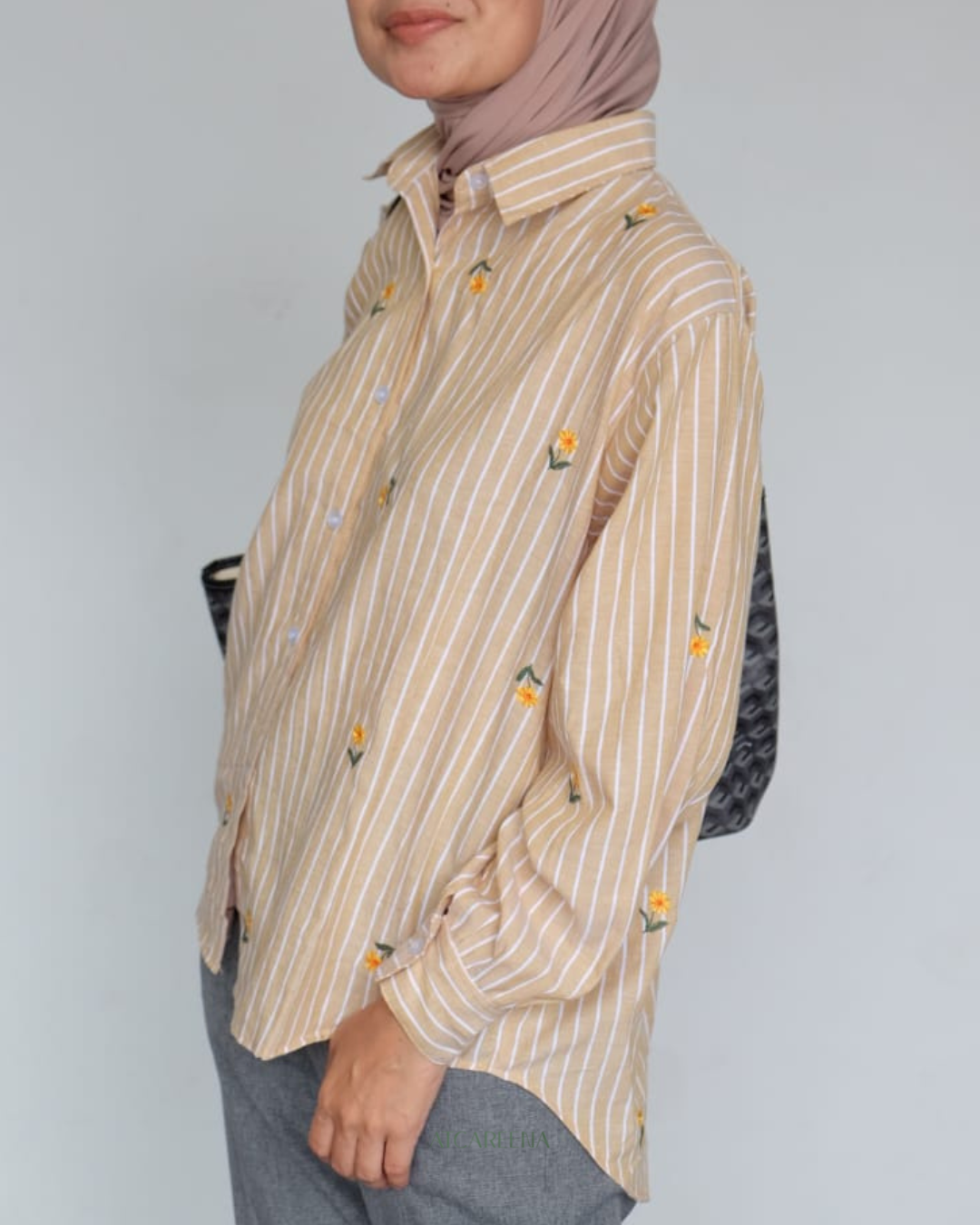 Wendy emboirdery shirt - stripes Shirt