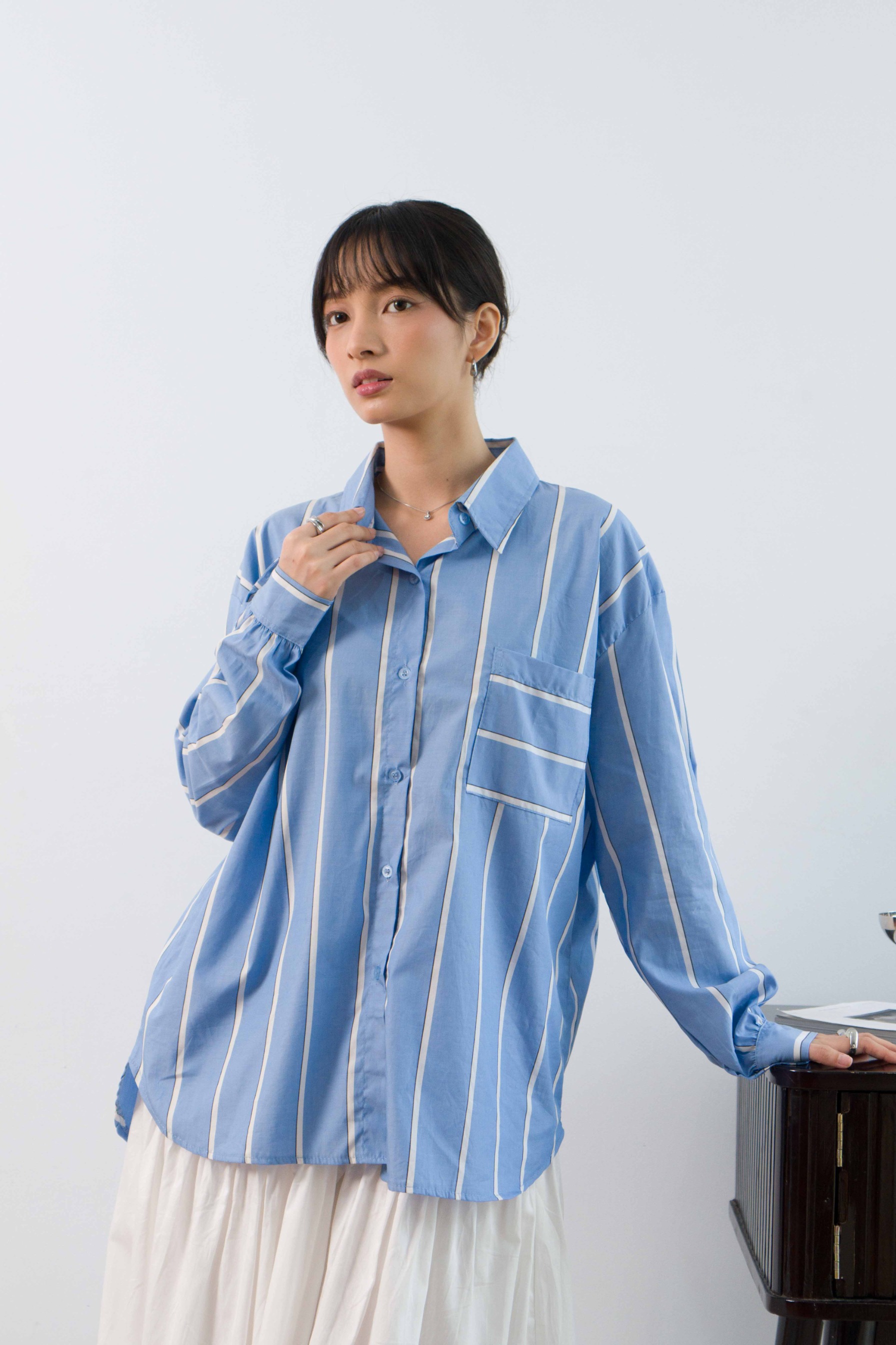 Anora oversized shirt - stripes Shirt