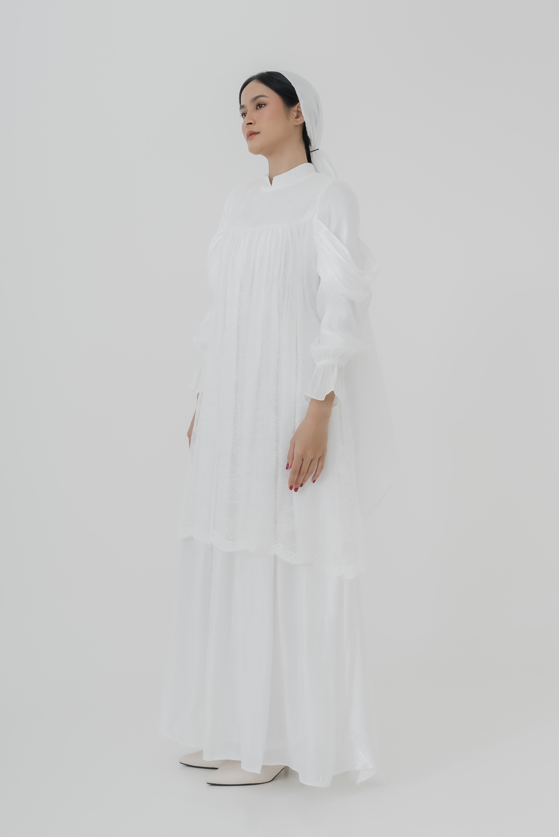 Basia dress - dress wanita muslim - dress lengan panjang - dress panjang - maxi dress