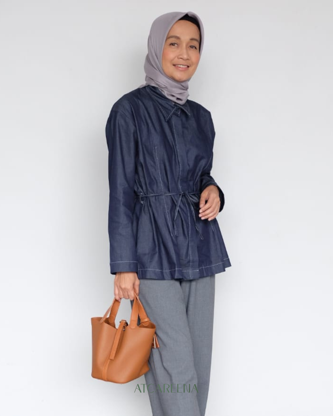 Valerie denim wash shirt - Kemeja jeans wanita