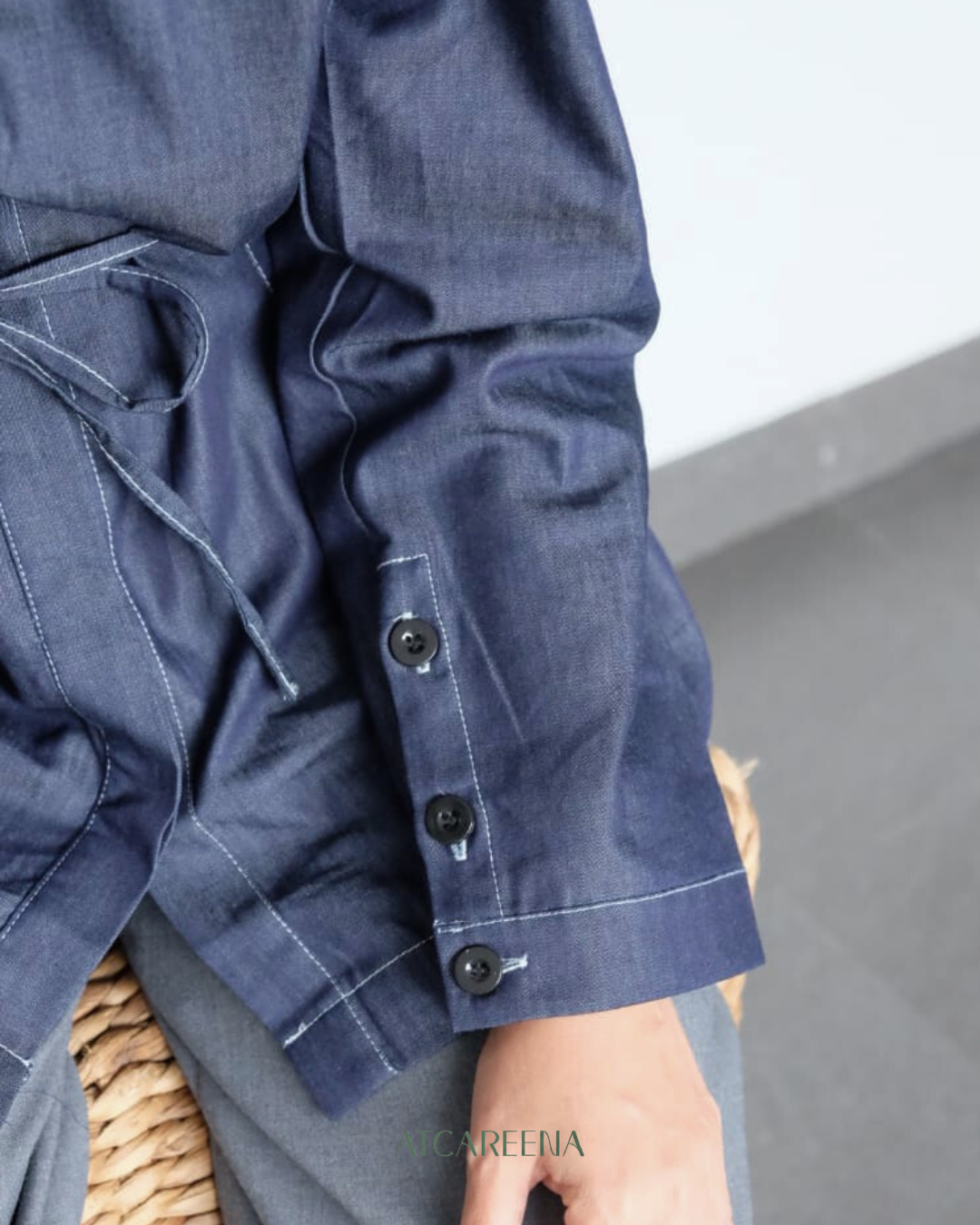Valerie denim wash shirt - Kemeja jeans wanita