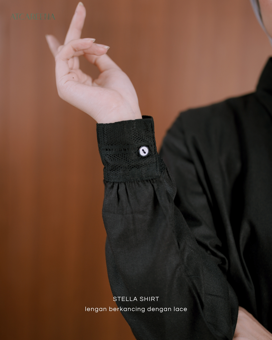 Stella Shirt lace - Kemeja wanita - Blouse wanita -kemeja