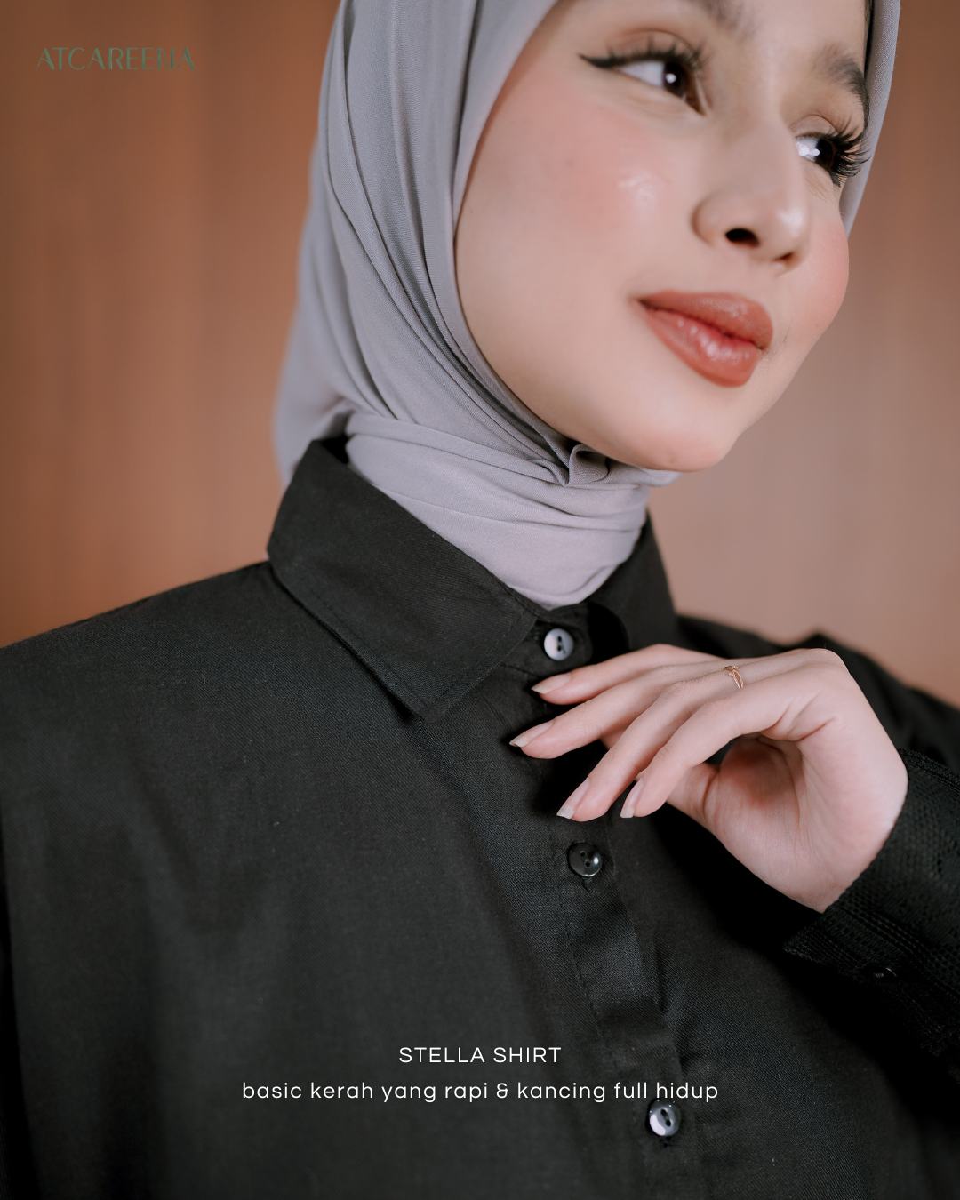 Stella Shirt lace - Kemeja wanita - Blouse wanita -kemeja