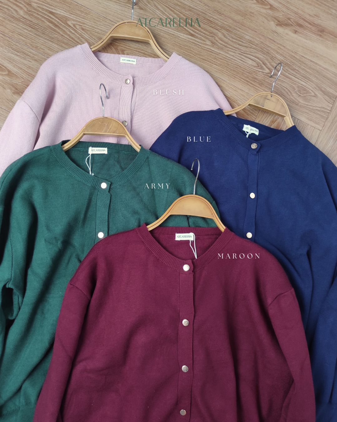 atcareena - daishi knit - atasan wanita - kemeja wanita - top wanita
