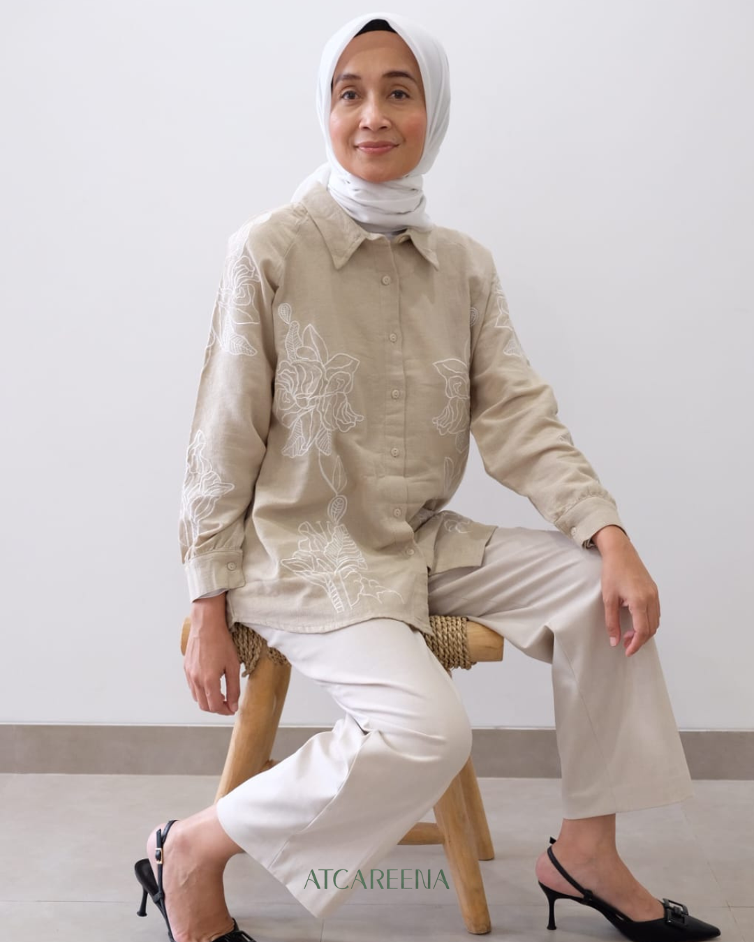 Anya Shirt - Kemeja wanita - Blouse wanita -kemaja linen