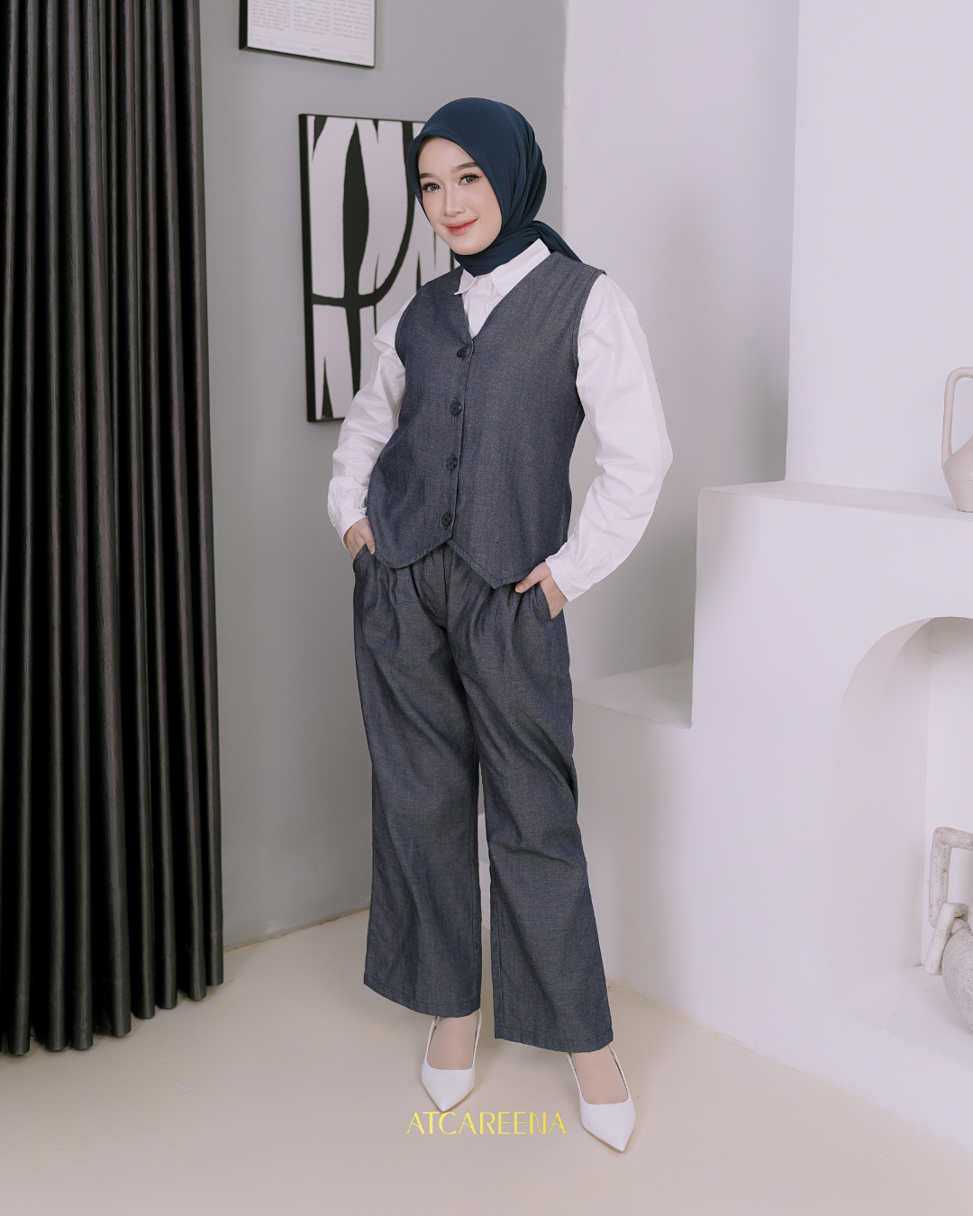 Emma oneset vest pant
