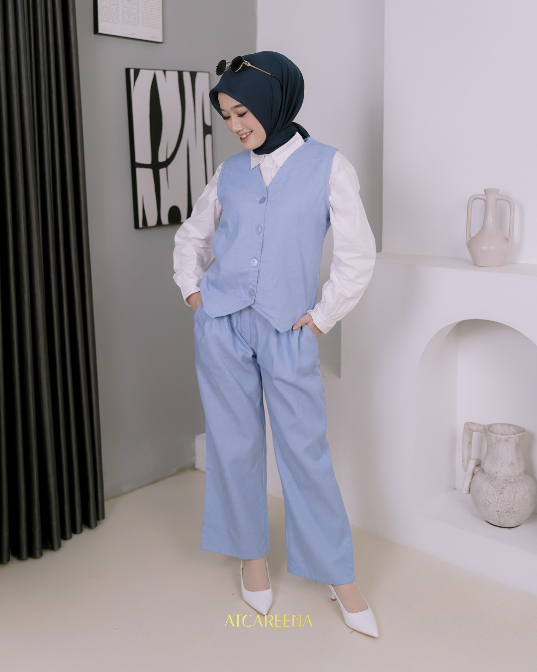 Emma oneset vest pant