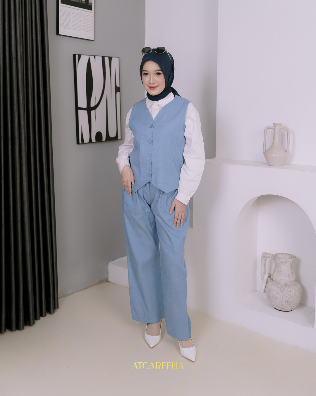 Emma oneset vest pant