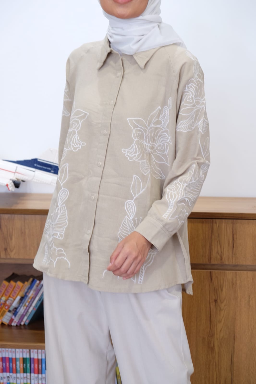 Anya Shirt - Kemeja wanita - Blouse wanita -kemaja linen