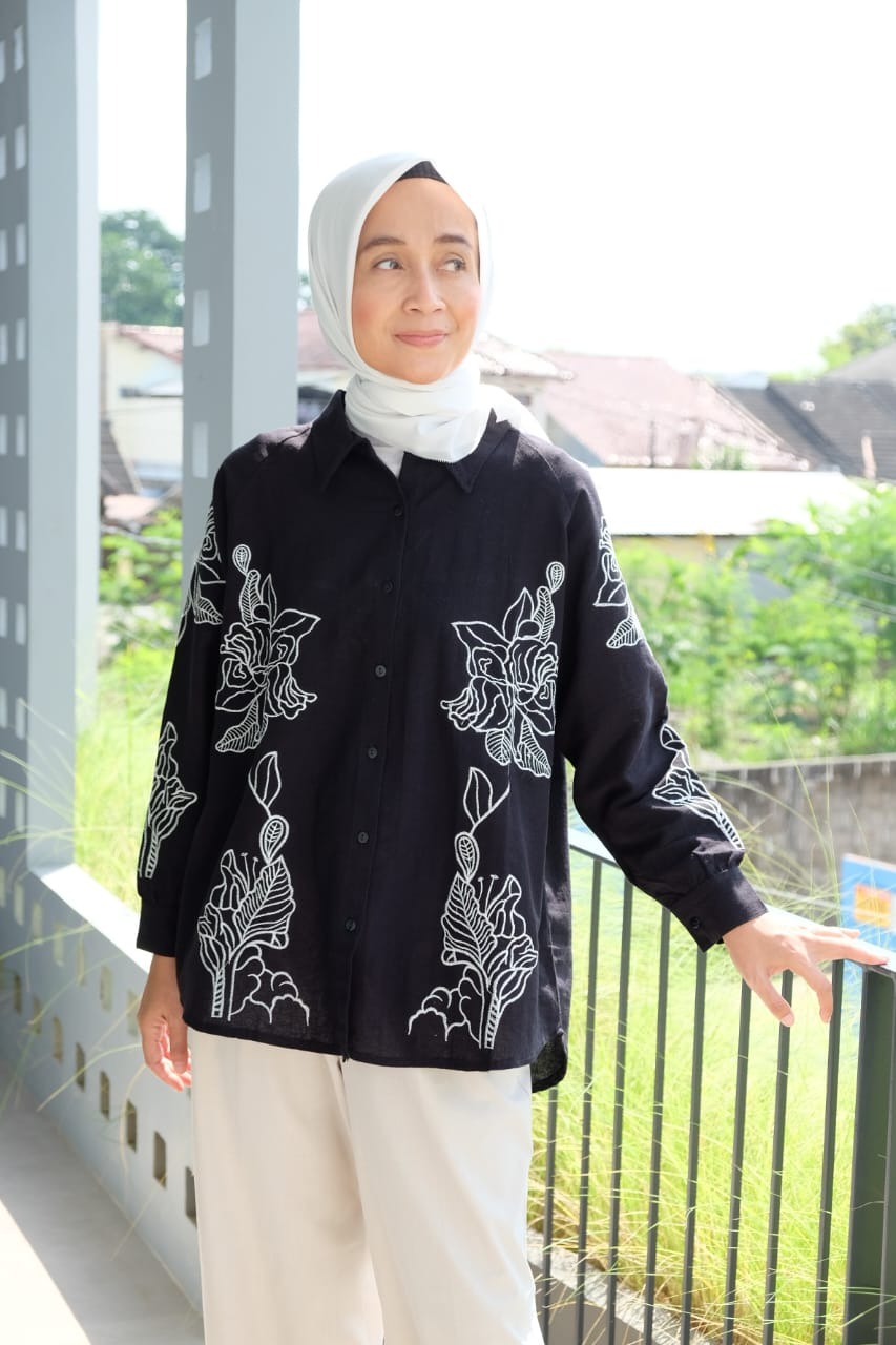 Anya Shirt - Kemeja wanita - Blouse wanita -kemaja linen