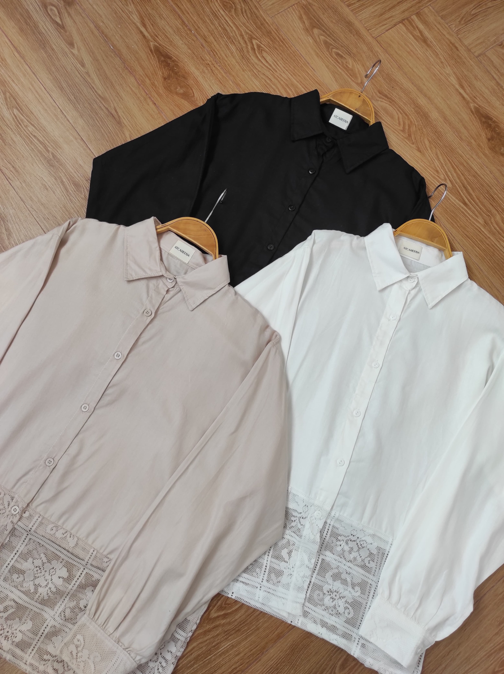 Stella Shirt lace - Kemeja wanita - Blouse wanita -kemeja
