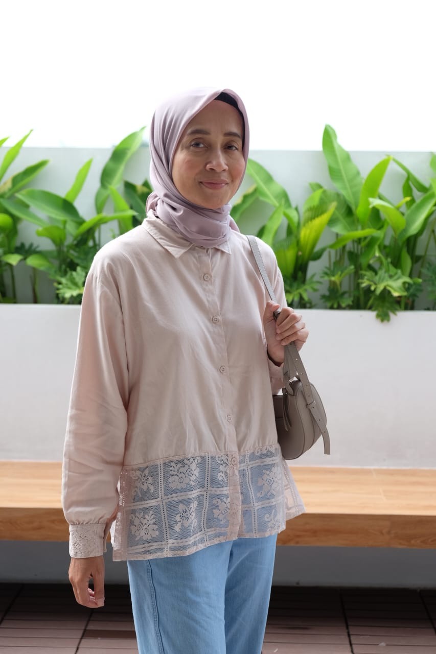 Stella Shirt lace - Kemeja wanita - Blouse wanita -kemeja