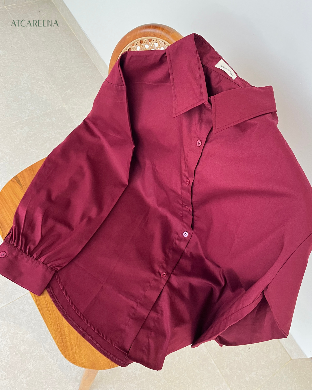 Calla basic top kemeja wanita premium - kemeja wanita - basic top - kemeja polos - atasan wanita polos 
