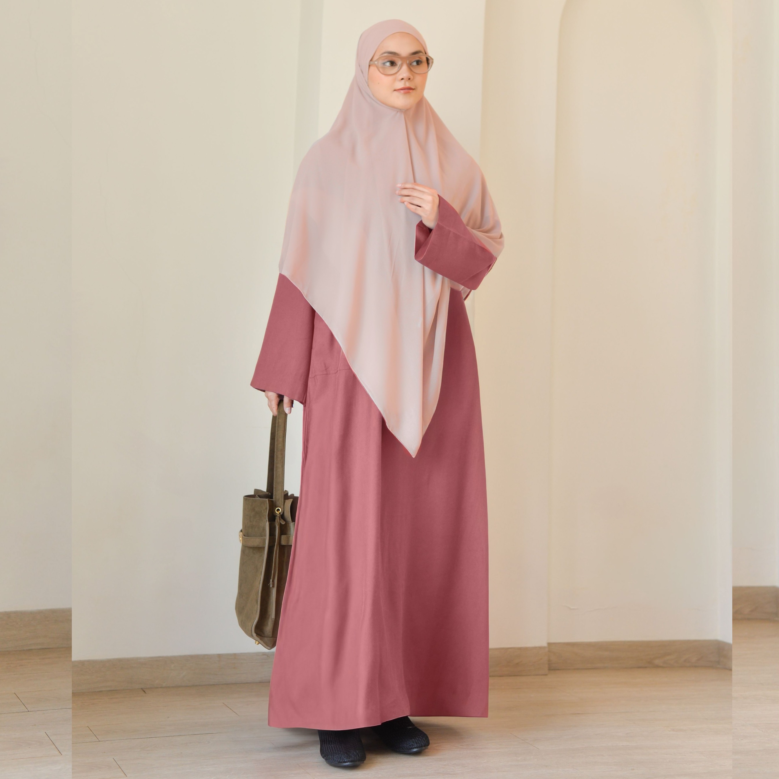 Abaya Cupro Mauve