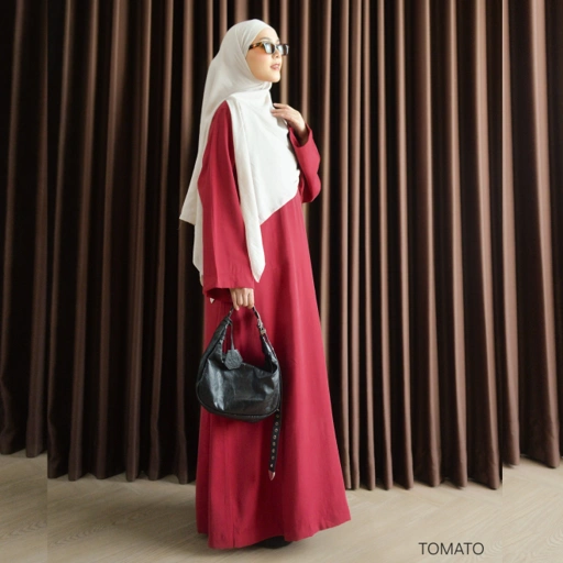 Image of Abaya Cupro Tomato
