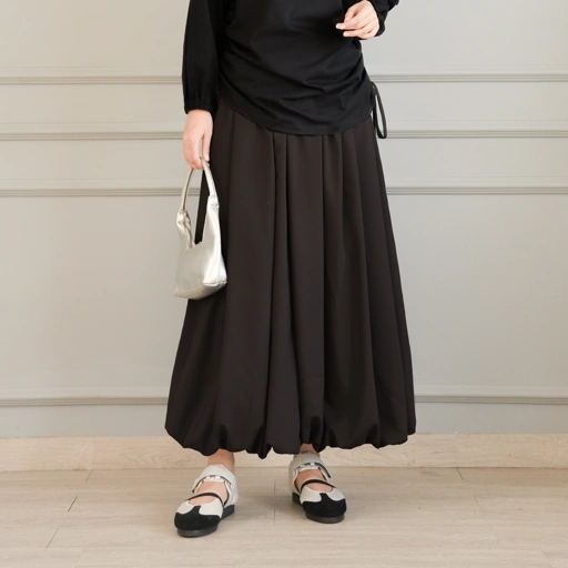 Image of Balloon Skirt JavaBrown
