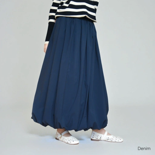 Image of Balloon Skirt Denim