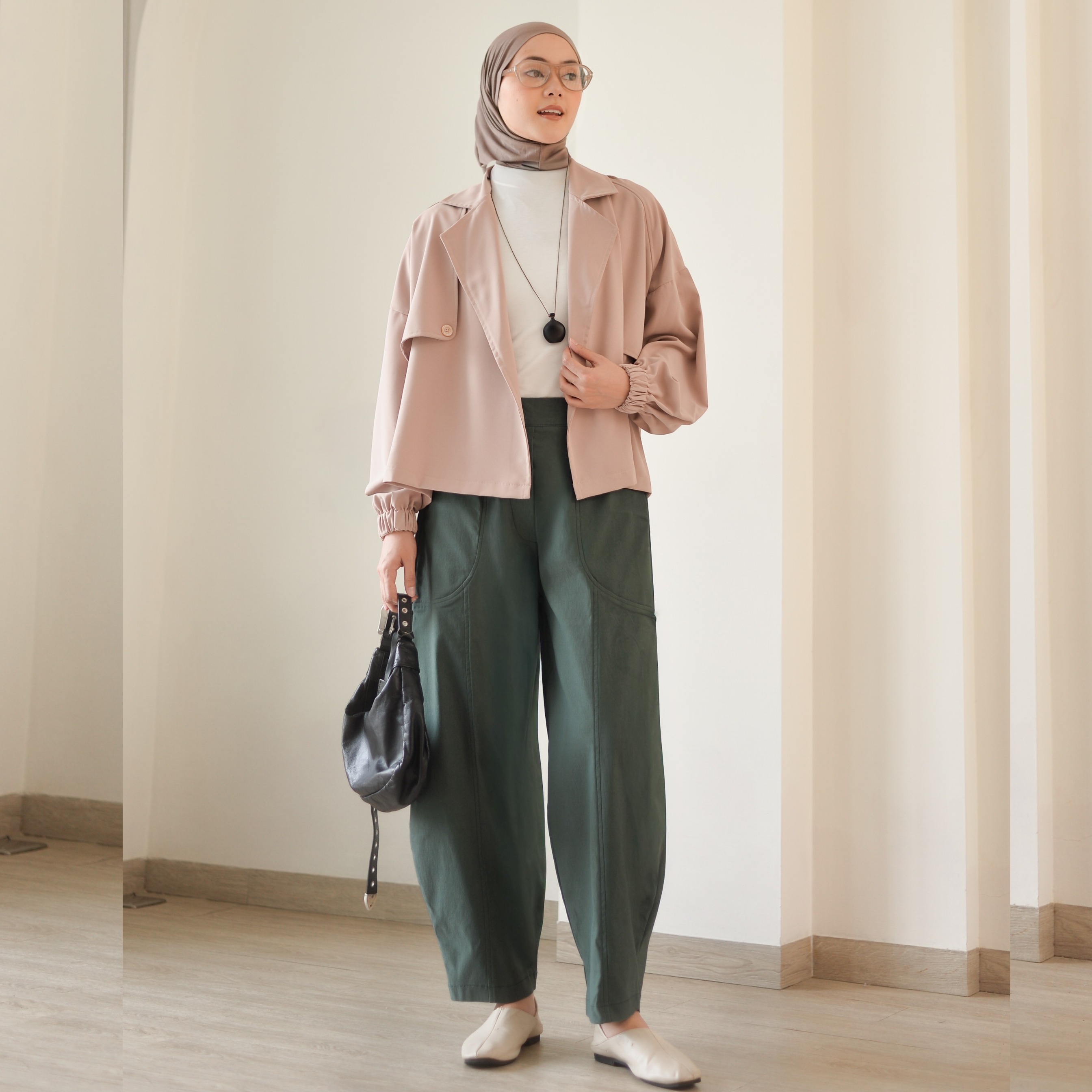 Barrel Jeans Green Army