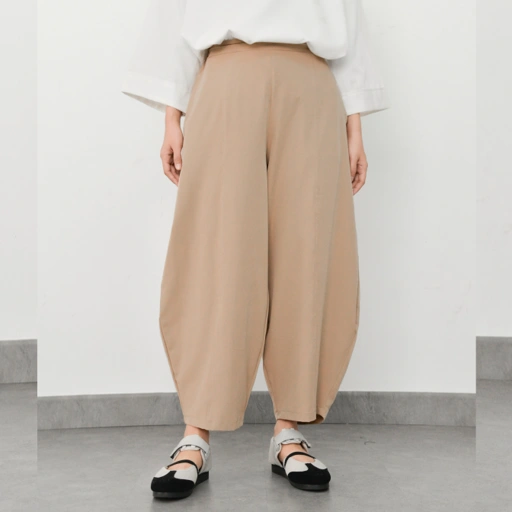 Image of Barrel Pants Cappucino