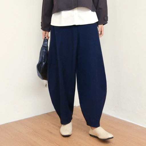 Image of Barrel Pants Navy