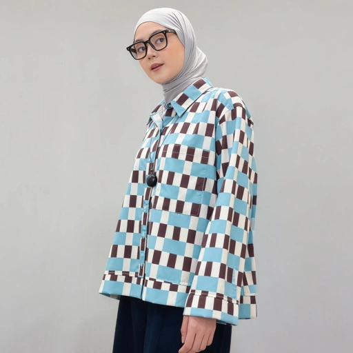 Boxy Printed Shirt IceChoco