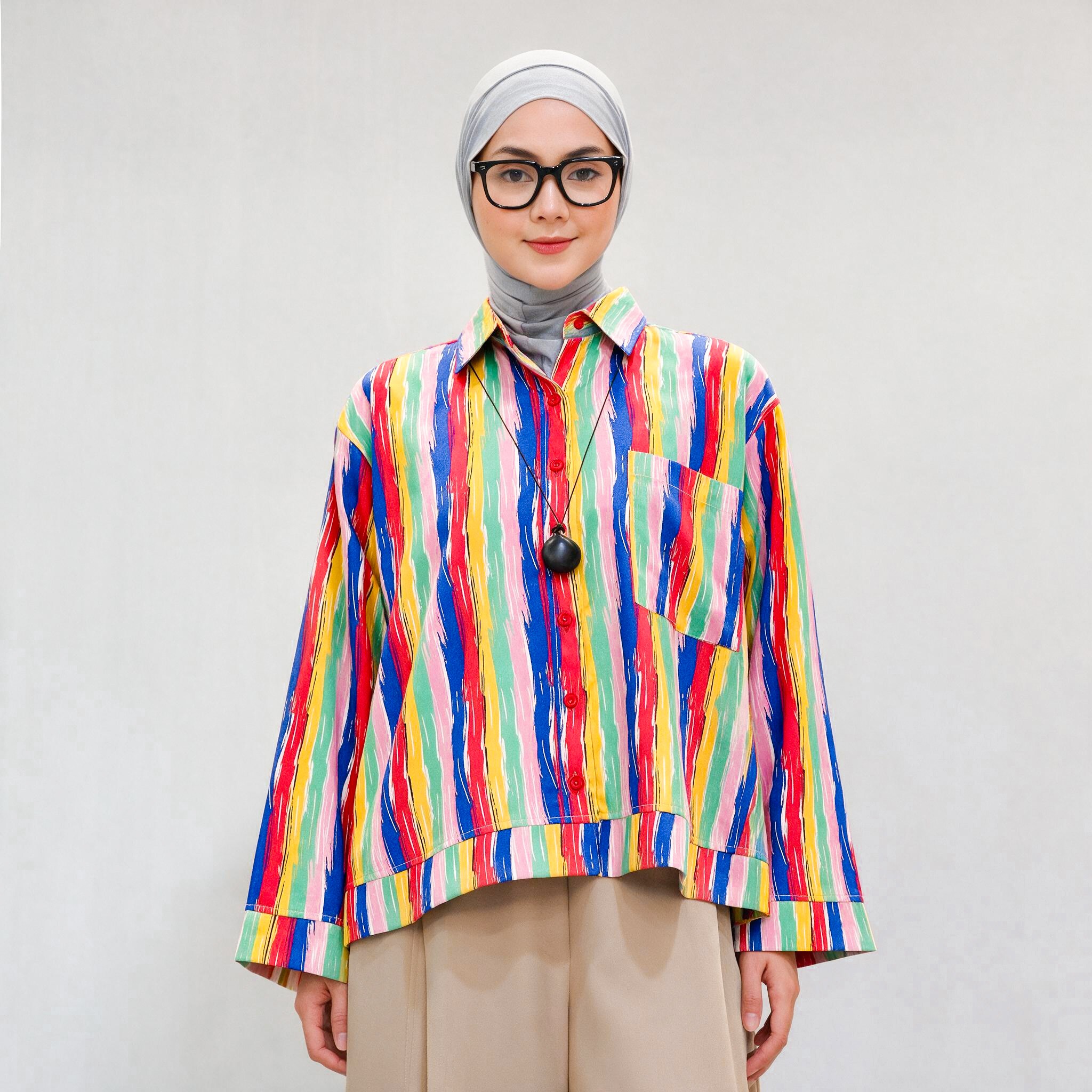 Boxy Printed Shirt Summer