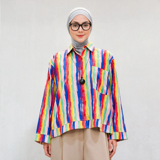 Boxy Printed Shirt Summer