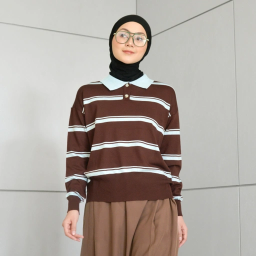 Image of Raven Stripe Knit ChocoMint