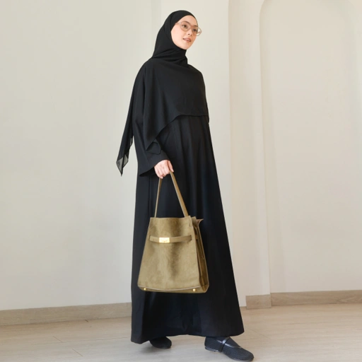 Image of Abaya Cupro NiteBlack