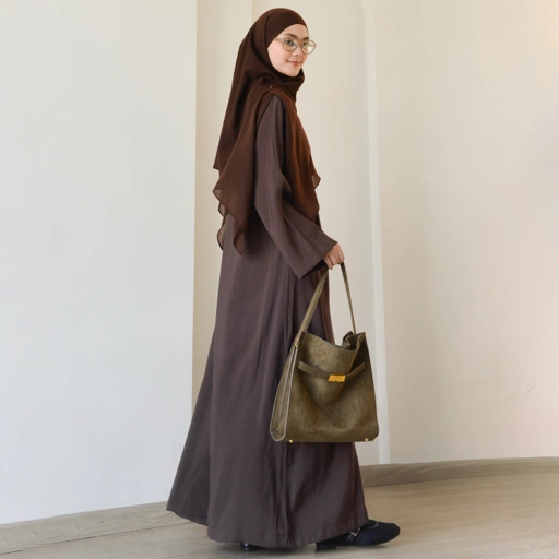 Image of Abaya Cupro Chocolate