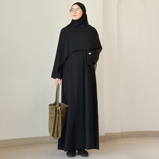 Image of Abaya Cupro NiteBlack