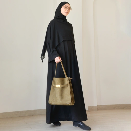 Image of Abaya Cupro NiteBlack