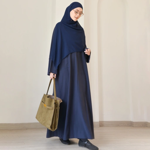 Image of Abaya Cupro WindBlue